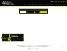 Tablet Screenshot of greatnationalhotels.com